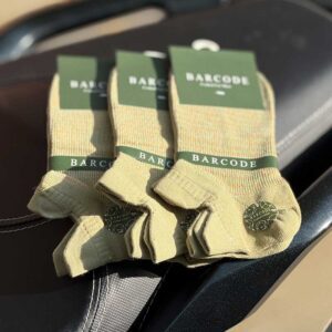 جوراب مچی سه‌پاشنه جناقی سبز سدری برند Barcod کد 9003