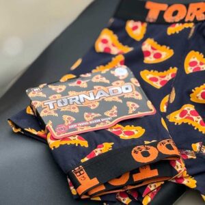 شورت پادار مردانه تورنادو TORNADO طرح پیتزا – ۱۰۰٪ پنبه، ساخت ترکیه 030