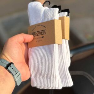 جوراب کف حوله‌ای گرم بالا مردانه Optimist – ۹۰٪ پنبه ۱۰٪ لاکرا (کد ۵۰۰۳) | مناسب ورزش و پیاده‌روی طولانی