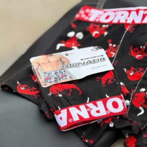 شورت پادار تورنادو طرح شیکاگو کد 035 | 100٪ پنبه | سایز XL و XXL