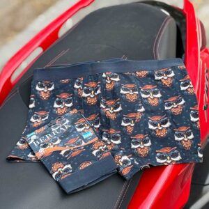 شورت پادار مردانه Berrak مدل جغد مینیاتوری کد 3002 | ۹۵٪ نخ پنبه، فاق بلند و راحت