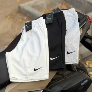 شلوارک ورزشی نایکی وارداتی کد ۰۲۰۰۱ | پارچه کجراه، مناسب باشگاه و روزمره