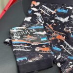 شورت پادار مردانه Berrak مدل هواپیما کد 3010 | نخ پنبه، فاق بلند، چاپ بادوام