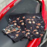 شورت پادار مردانه Berrak مدل گربه فضانورد کد 3009 | نخ پنبه، فاق بلند و بادوام