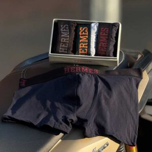 شورت Hermes Master Trunk پک سه‌تایی – کش ۵ سانت – پنبه و اسپاندکس 023