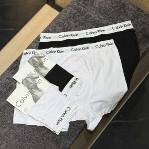 شورت نیمپا Calvin Klein Master کد 045 | ۱۰۰٪ پنبه، کش سفید اصلی