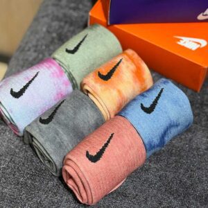 جوراب اسپرت آبرنگی ساقدار مستر پک ۶ تایی – ۱۰۰٪ پنبه، ساخت ترکیه (کد ۵۰۱۲)