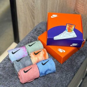 جوراب اسپرت آبرنگی ساقدار مستر پک ۶ تایی – ۱۰۰٪ پنبه، ساخت ترکیه (کد ۵۰۱۲)