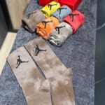 جوراب ساقدار Jordan آبرنگی کد ۵۰۱۳ | پک ۶ تایی | ۱۰۰٪ پنبه