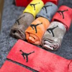 جوراب ساقدار Jordan آبرنگی کد ۵۰۱۳ | پک ۶ تایی | ۱۰۰٪ پنبه