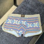 شورت نیم‌پا سرخپوستی Mix Match بغل چاک‌دار کد ۰۵۷ | ۱۰۰٪ پنبه | ۴ رنگ