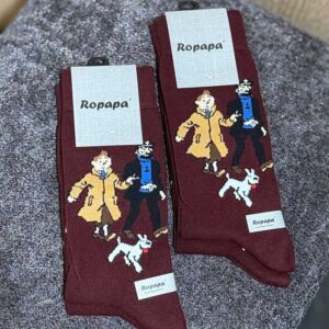 جوراب ساقدار پنبه ROPAPA مدل Tan Tan کد ۵۱۳ | سایز ۴۰–۴۶