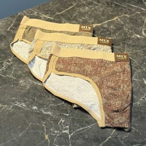 شورت اسلیپ سرخپوستی نوار‌دار Mix Match مردانه کد 072 | ۱۰۰٪ پنبه | پاییزی