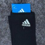 جوراب ساقدار مردانه Adidas گلدوزی آبی | پنبه/اسپاندکس | کد 5017