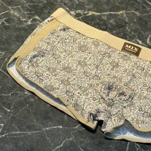 شورت نیم‌پا سنتی سرخپوستی Mix Match نوار‌دار | ۱۰۰٪ کتان | کد 074