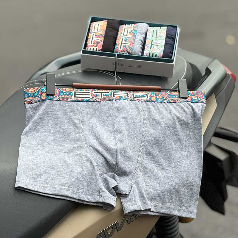 شورت نیم‌پا کش پهن مردانه مدل Boxer Brief برند Etro