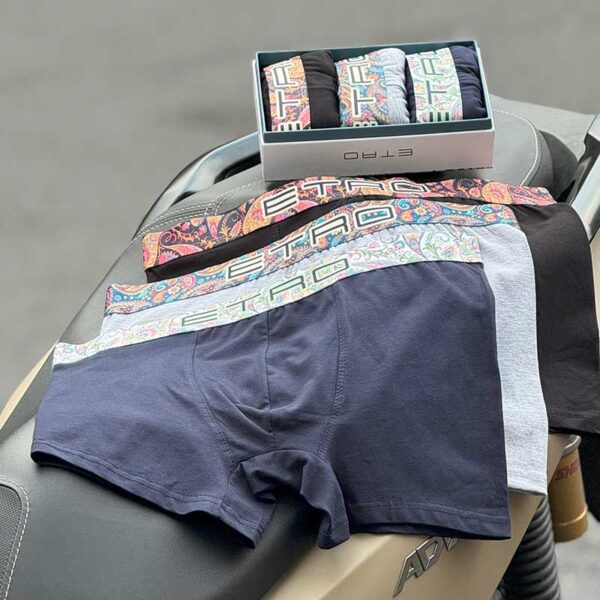 شورت نیمپا کش پهن مردانه مدل Boxer Brief برند Etro