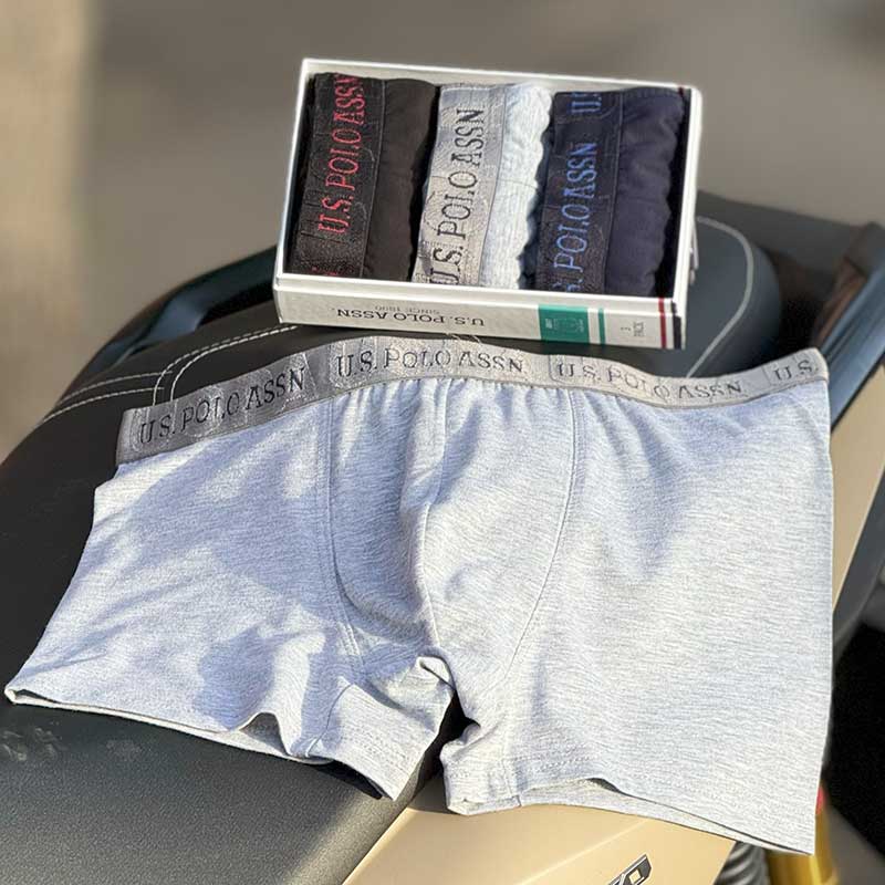 شورت نیم پا مردانه برند U.S. Polo کیفیت Meter با جنس ۹۳٪ کتان و ۷٪ اسپاندکس