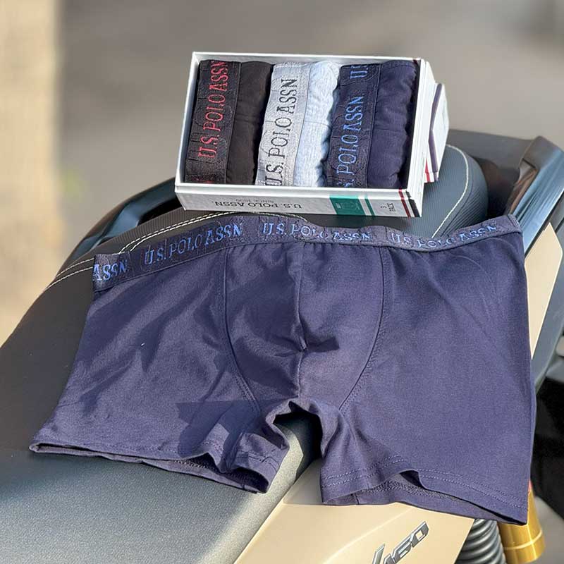 شورت نیم پا مردانه برند U.S. Polo کیفیت Meter با جنس ۹۳٪ کتان و ۷٪ اسپاندکس