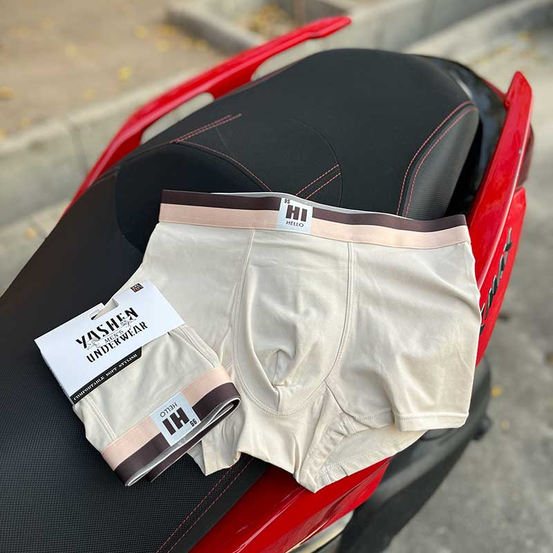 شورت مردانه یاشن مدل Hi Hello کد 363L | نیم‌پا ترانک نخ خالص