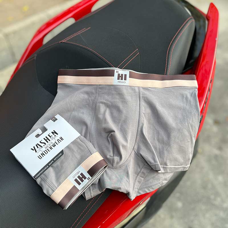 شورت مردانه یاشن مدل Hi Hello کد 363L | نیم‌پا ترانک نخ خالص