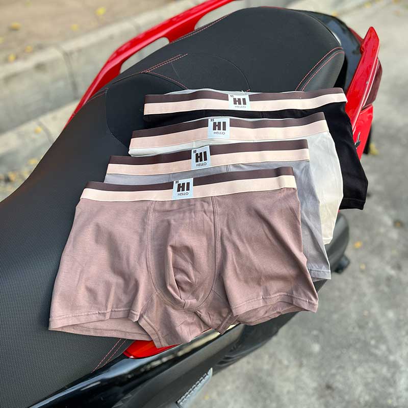 شورت مردانه یاشن مدل Hi Hello کد 363L | نیم‌پا ترانک نخ خالص