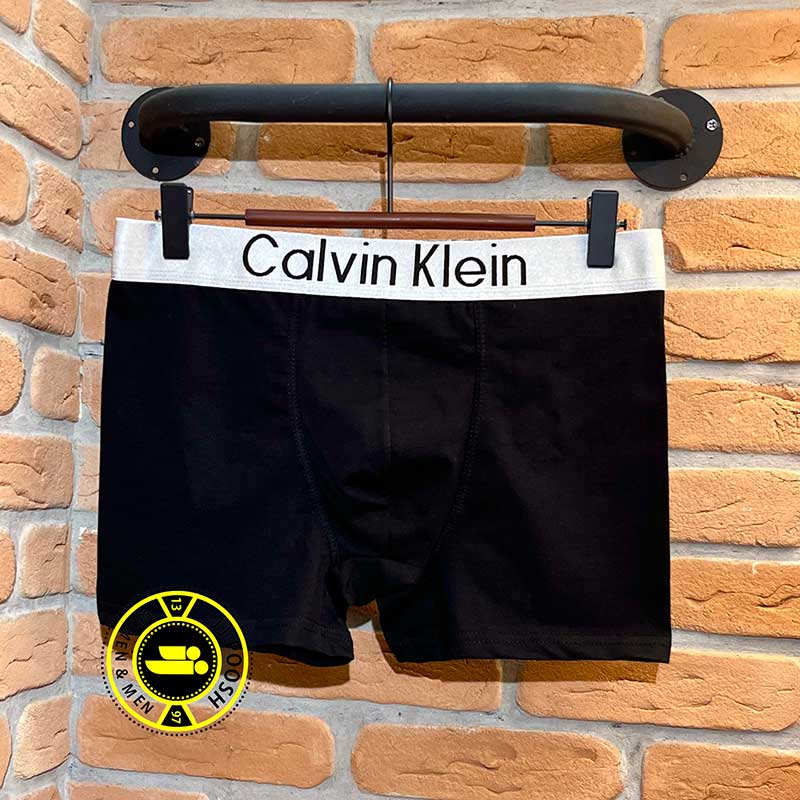 شورت نیم پا سه‌تایی مشکی کش سیلور مردانه Calvin Klein مدل 011 | راحتی و استایل ترکیه‌ای