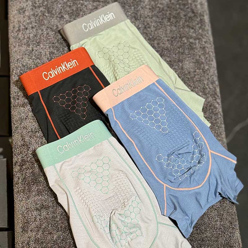 شورت نیمپا ترانک مردانه ماساژوردار زنبوری لیزری Calvin Klein کد 014 | ۱۰۰٪ مودال
