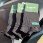 جوراب مچی برند Barcod مدل رو پا کبریتی مشکی کد 9002