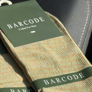 جوراب مچی سهپاشنه جناقی سبز سدری برند Barcod کد 9003