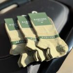 جوراب مچی سه‌پاشنه جناقی سبز سدری برند Barcod کد 9003