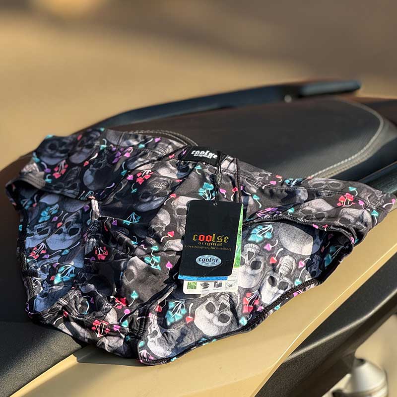 شورت اسلیپ طرح Bloom Skull برند Coolse مدل 17010 نخ گیاهی