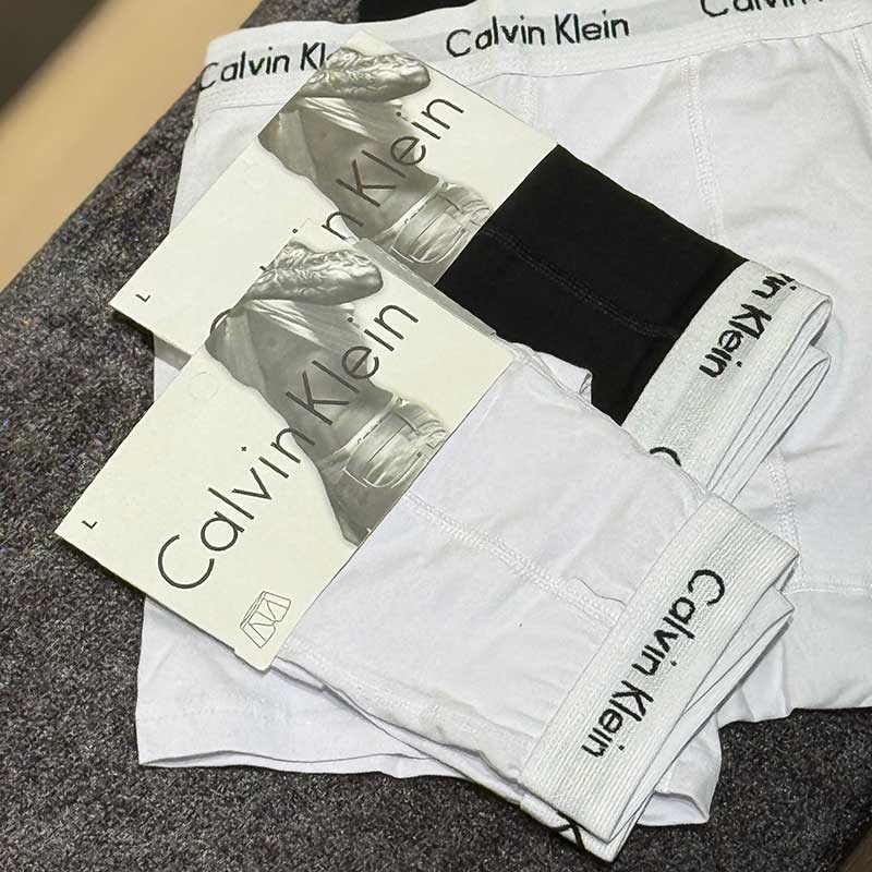 شورت نیم‌پا Calvin Klein Master کد 045 | ۱۰۰٪ پنبه، کش سفید اصلی