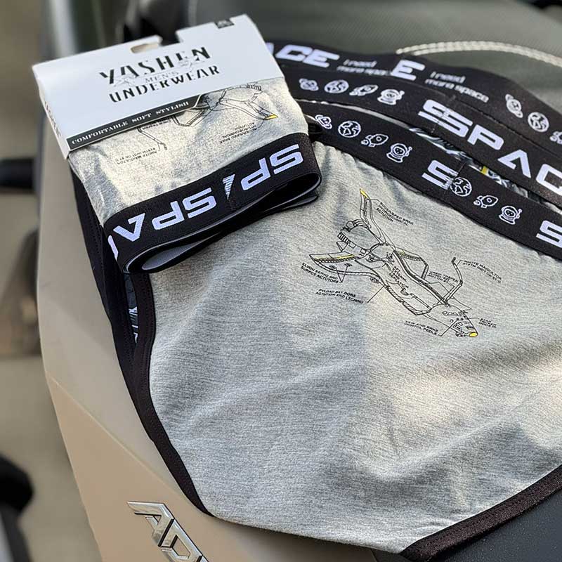 117 شورت اسلیپ مردانه اسپیس یاشن Yashen پک ۳ عددی | زیرپوش نخی راحت و کشی