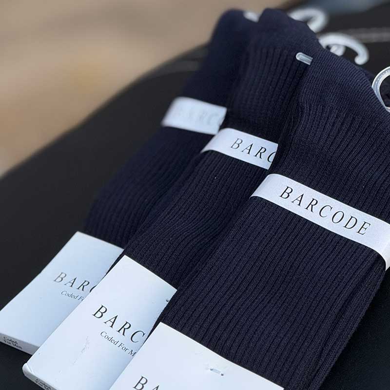 جوراب ساقدار کبریتی مردانه Barcod مدل کژوال کد 5002 | ۱۰۰٪ نخی، راحت و تنفس‌پذیر