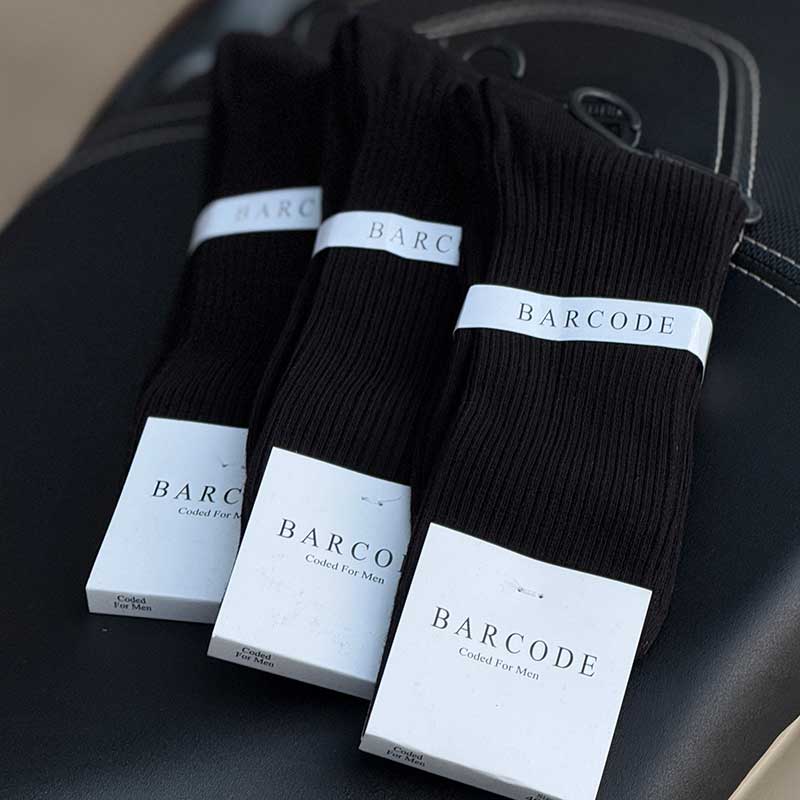 جوراب ساقدار کبریتی مردانه Barcod مدل کژوال کد 5001 | ۱۰۰٪ نخی و راحت