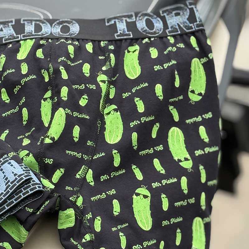 شورت پادار مردانه تورنادو TORNADO طرح خیار ریک اند مورتی – ۱۰۰٪ پنبه، ساخت ترکیه 029