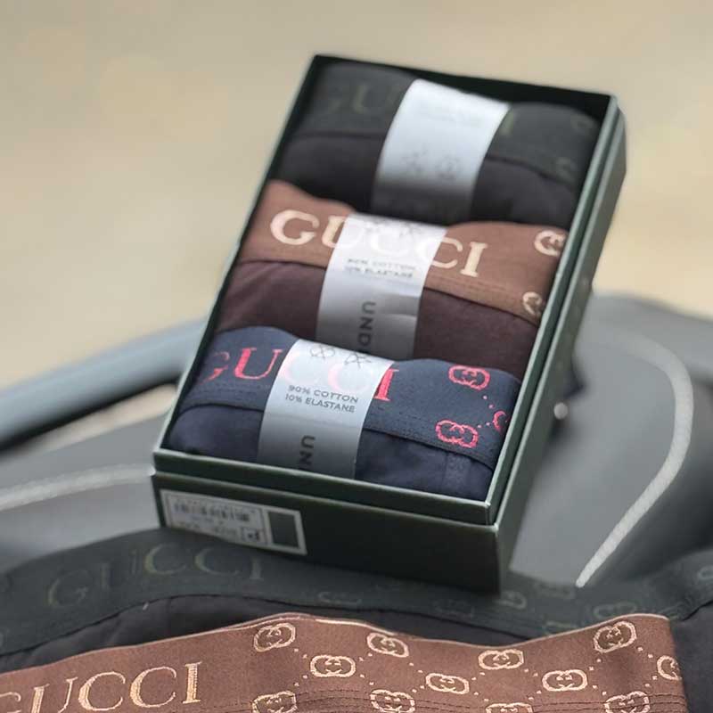 شورت نیم پا مردانه گوچی Gucci پک ۳ عددی – ۹۵٪ کتان، ۵٪ اسپاندکس، ساخت ترکیه 037