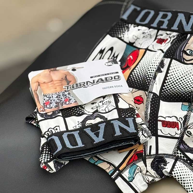 شورت پادار مردانه تورنادو Tornado طرح Boom Girl – ۱۰۰٪ پنبه، ساخت ترکیه 033