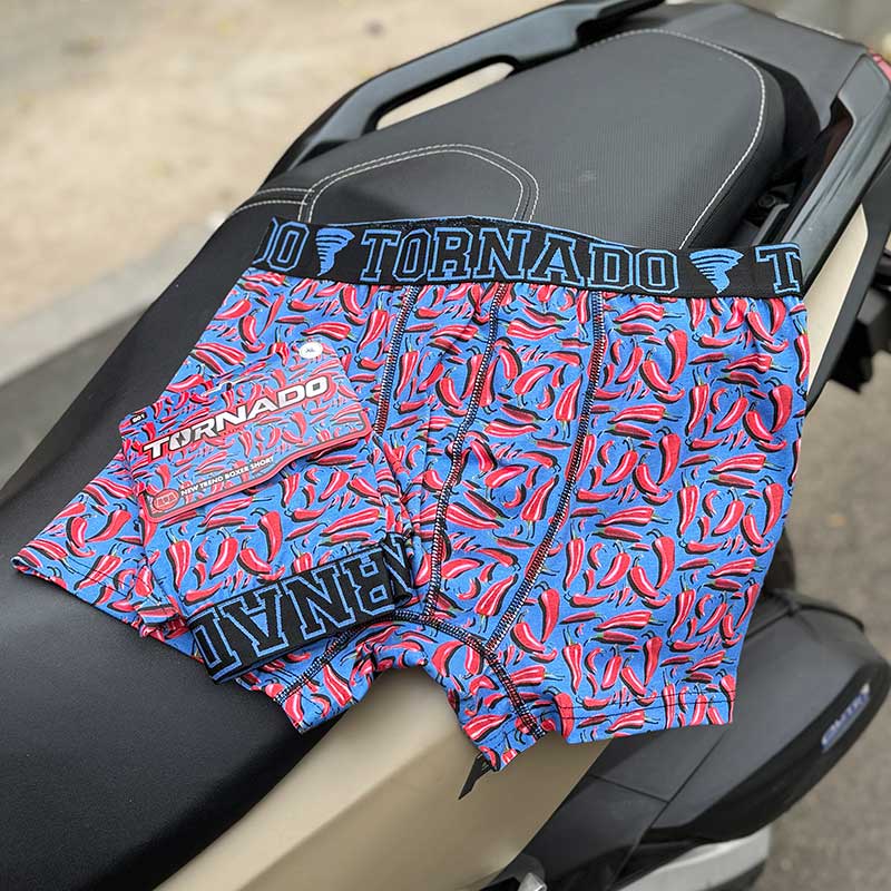 171 شورت پادار مردانه تورنادو Tornado طرح فلفل 🌶️ – ۱۰۰٪ پنبه، ساخت ترکیه 031