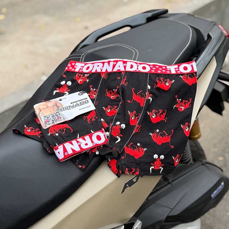 شورت پادار تورنادو طرح شیکاگو کد 035 | 100٪ پنبه | سایز XL و XXL