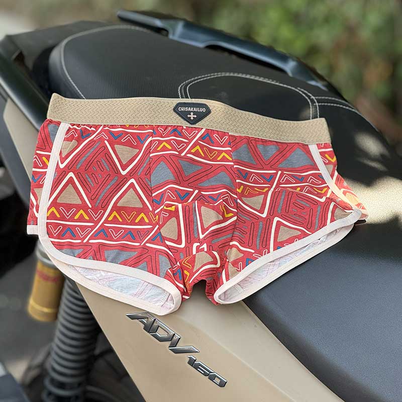 شورت نیم‌پا مردانه یاشن مدل سرخپوستی کد ۰۴۳ | نخ پنبه طبیعی، فیت راحت و بادوام