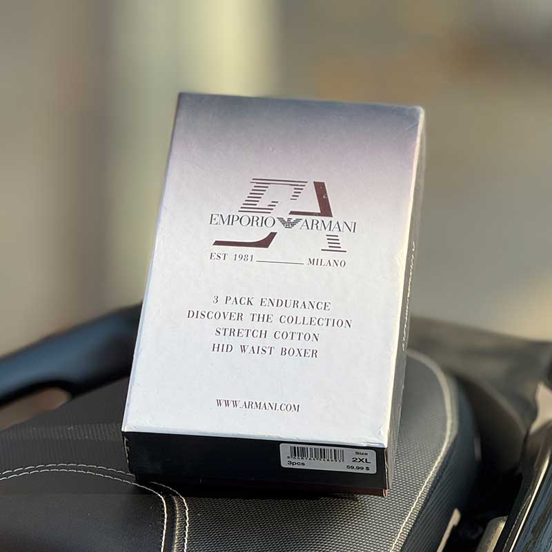 شورت Armani Master Trunk پک سه‌تایی – کش ۵ سانت – پنبه و اسپاندکس 024