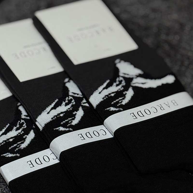 جوراب ساقدار مردانه Barcod طرح اورست کد ۵۰۰۸ | ۱۰۰٪ پنبه