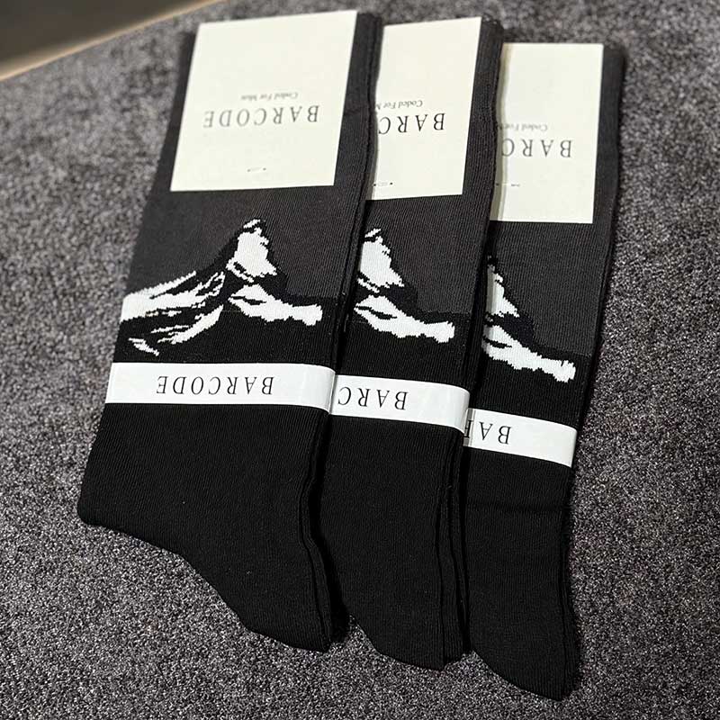 جوراب ساقدار مردانه Barcod طرح اورست کد ۵۰۰۸ | ۱۰۰٪ پنبه