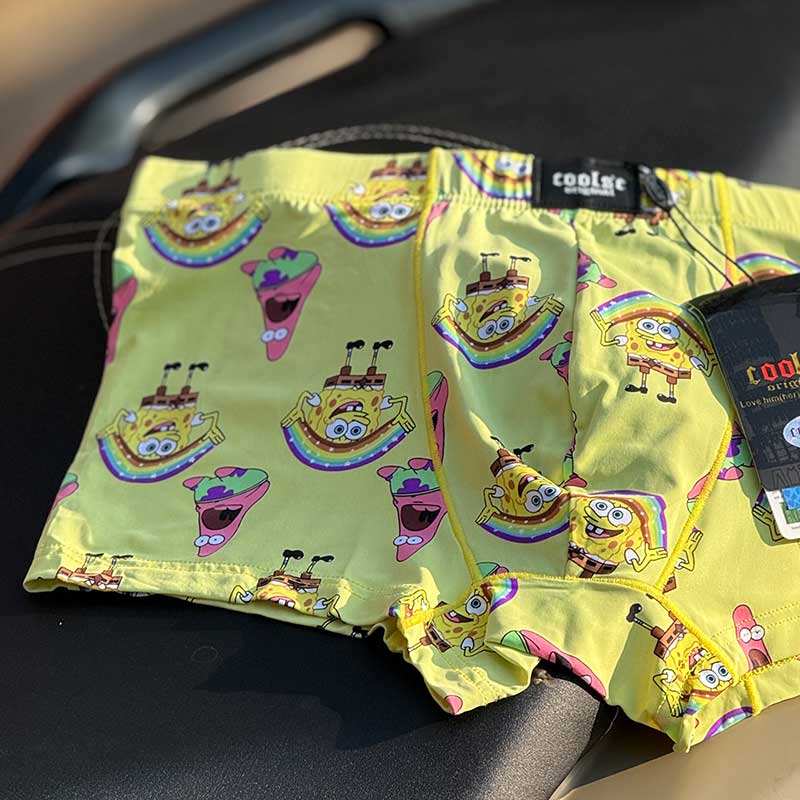 شورت پادار مردانه Coolse مدل باب اسفنجی و پاتریک کد 18003 – جنس نخ گیاهی وارداتی