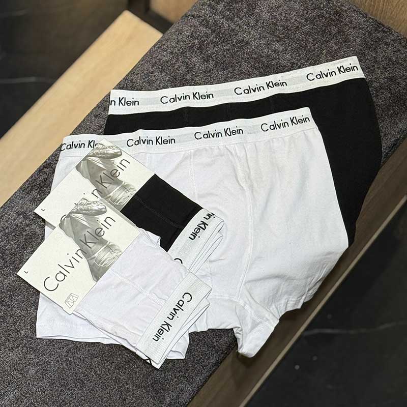 شورت نیم‌پا Calvin Klein Master کد 045 | ۱۰۰٪ پنبه، کش سفید اصلی