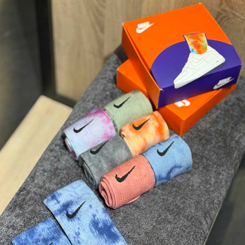 جوراب اسپرت آبرنگی ساقدار مستر پک ۶ تایی – ۱۰۰٪ پنبه، ساخت ترکیه (کد ۵۰۱۲)