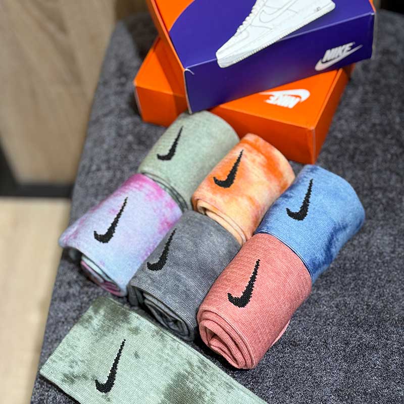 جوراب اسپرت آبرنگی ساقدار مستر پک ۶ تایی – ۱۰۰٪ پنبه، ساخت ترکیه (کد ۵۰۱۲)