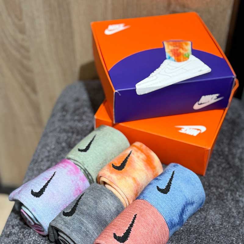 جوراب اسپرت آبرنگی ساقدار مستر پک ۶ تایی – ۱۰۰٪ پنبه، ساخت ترکیه (کد ۵۰۱۲)